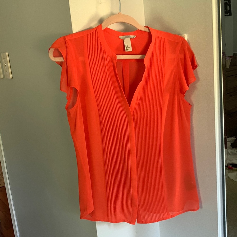Orange blouse